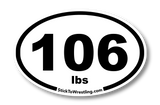 High School Wrestling Weight Class Sticker