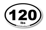 High School Wrestling Weight Class Sticker