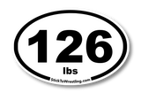 High School Wrestling Weight Class Sticker