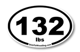High School Wrestling Weight Class Sticker