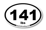 College Wrestling Weight Class Sticker