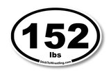High School Wrestling Weight Class Sticker
