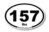 College Wrestling Weight Class Sticker