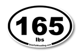 College Wrestling Weight Class Sticker