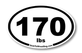High School Wrestling Weight Class Sticker