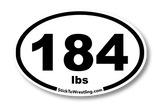 College Wrestling Weight Class Sticker