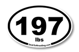 College Wrestling Weight Class Sticker