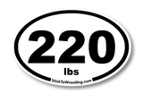 High School Wrestling Weight Class Sticker
