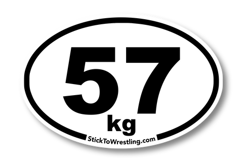 Men's Freestlye Wrestling Weight Class Sticker