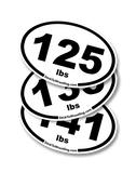College Wrestling Weight Class Sticker