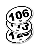 High School Wrestling Weight Class Sticker