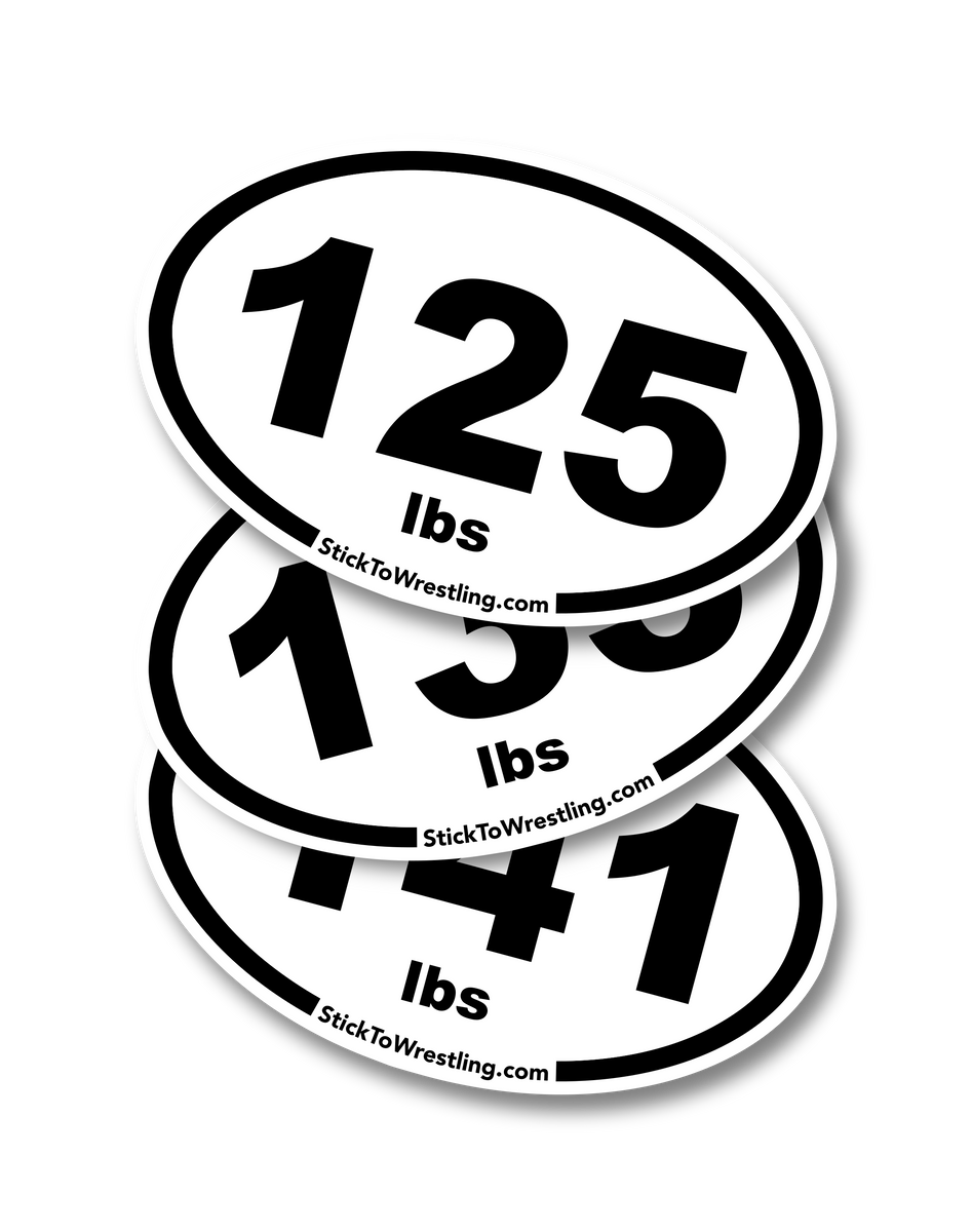 College Weight Class Stickers – Stick To Wrestling