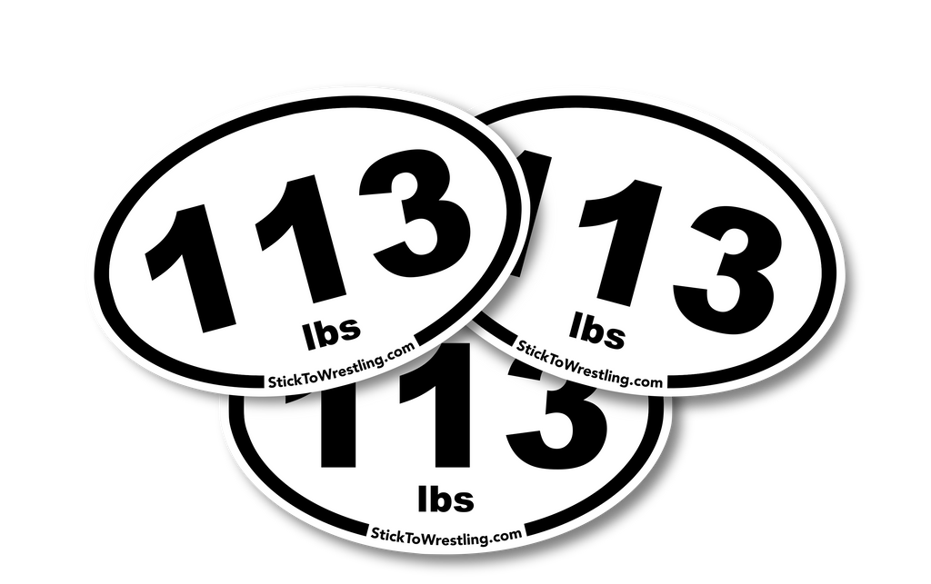 Weight Class Sticker High School Wrestling Weight Class Sticker Three-Pack – Stick To Wrestling