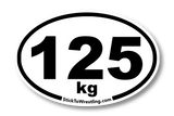 Men's Freestlye Wrestling Weight Class Sticker