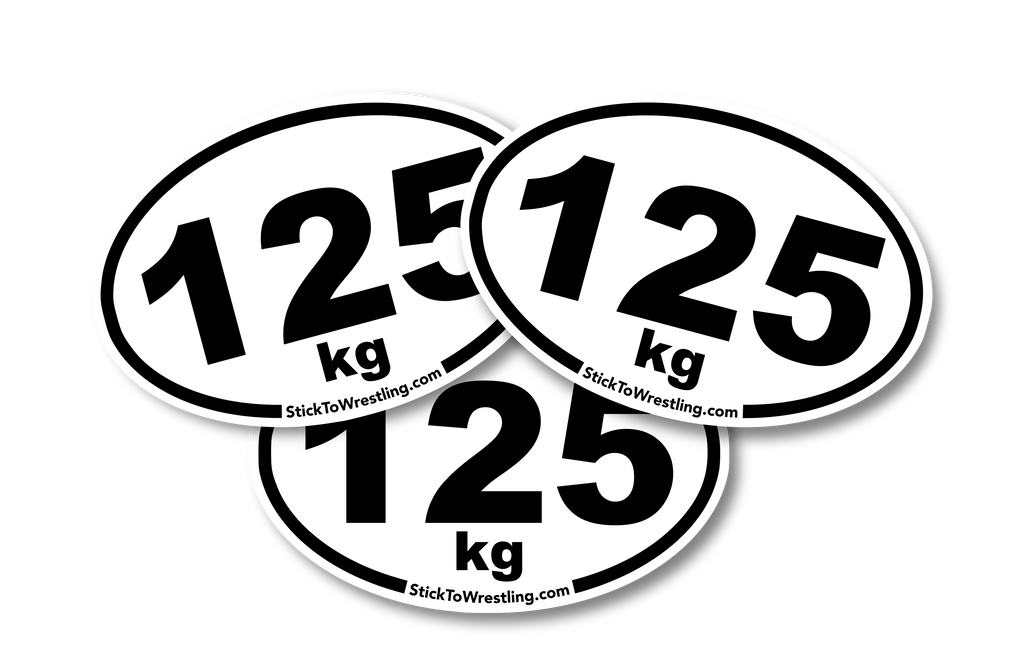 Men's Freestyle Wrestling Weight Class Sticker Three-Pack – Stick To ...