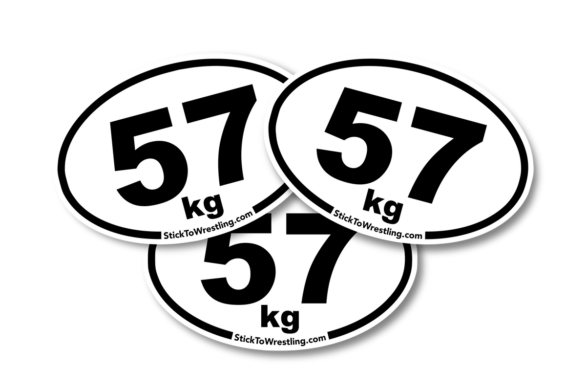 Men's Freestyle Wrestling Weight Class Sticker Three-Pack – Stick To ...