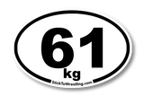 Men's Freestlye Wrestling Weight Class Sticker