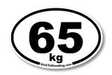 Men's Freestlye Wrestling Weight Class Sticker