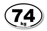 Men's Freestlye Wrestling Weight Class Sticker