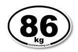 Men's Freestlye Wrestling Weight Class Sticker