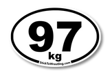 Men's Freestlye Wrestling Weight Class Sticker