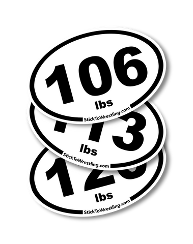 Weight Class Sticker High School Wrestling Weight Class Sticker Three-Pack – Stick To Wrestling